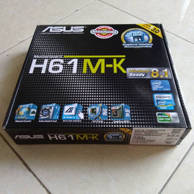 Jual Motherboard ASUS H61M-K (LGA1155,DDR3) | Shopee Indonesia