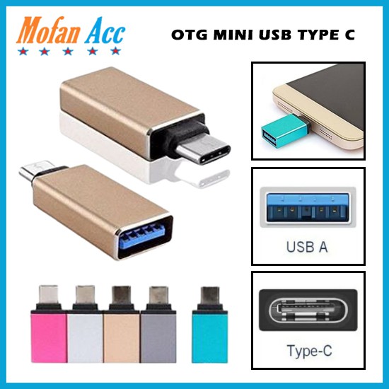 OTG USB type C 3.0 / tipe-c connector to Normal USB port - Converter data transfer Xiaomi samsung redmi