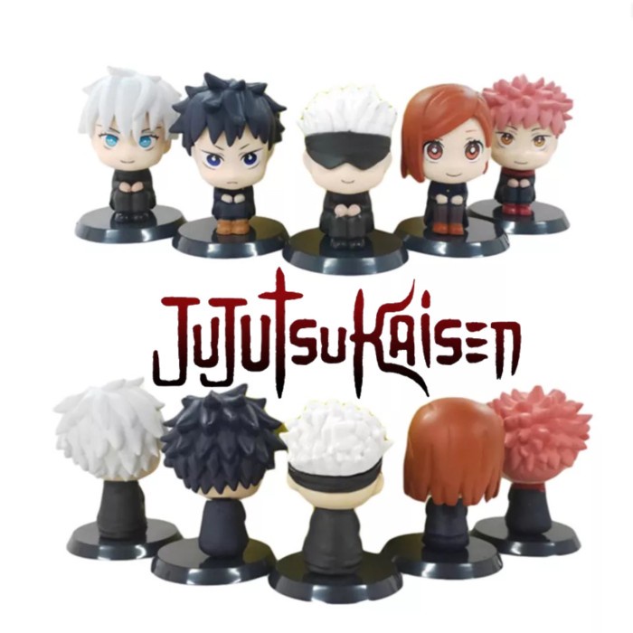 Jual AFT ACTION FIGURE JUJUTSU KAISEN ITADORI GOJO SIT VER. SET 5 PCS ...
