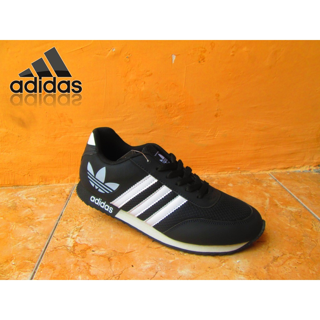 Jual Sepatu Adidas Neo V Racer Hitam Strip Putih Sepatu Olahraga Casual Joging Shopee Indonesia