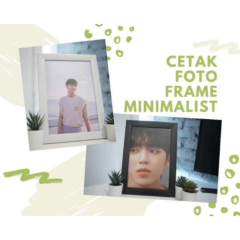 Jual CETAK FOTO 16R 16RP FRAME MINIMALIST KAYU CUSTOM | Shopee Indonesia