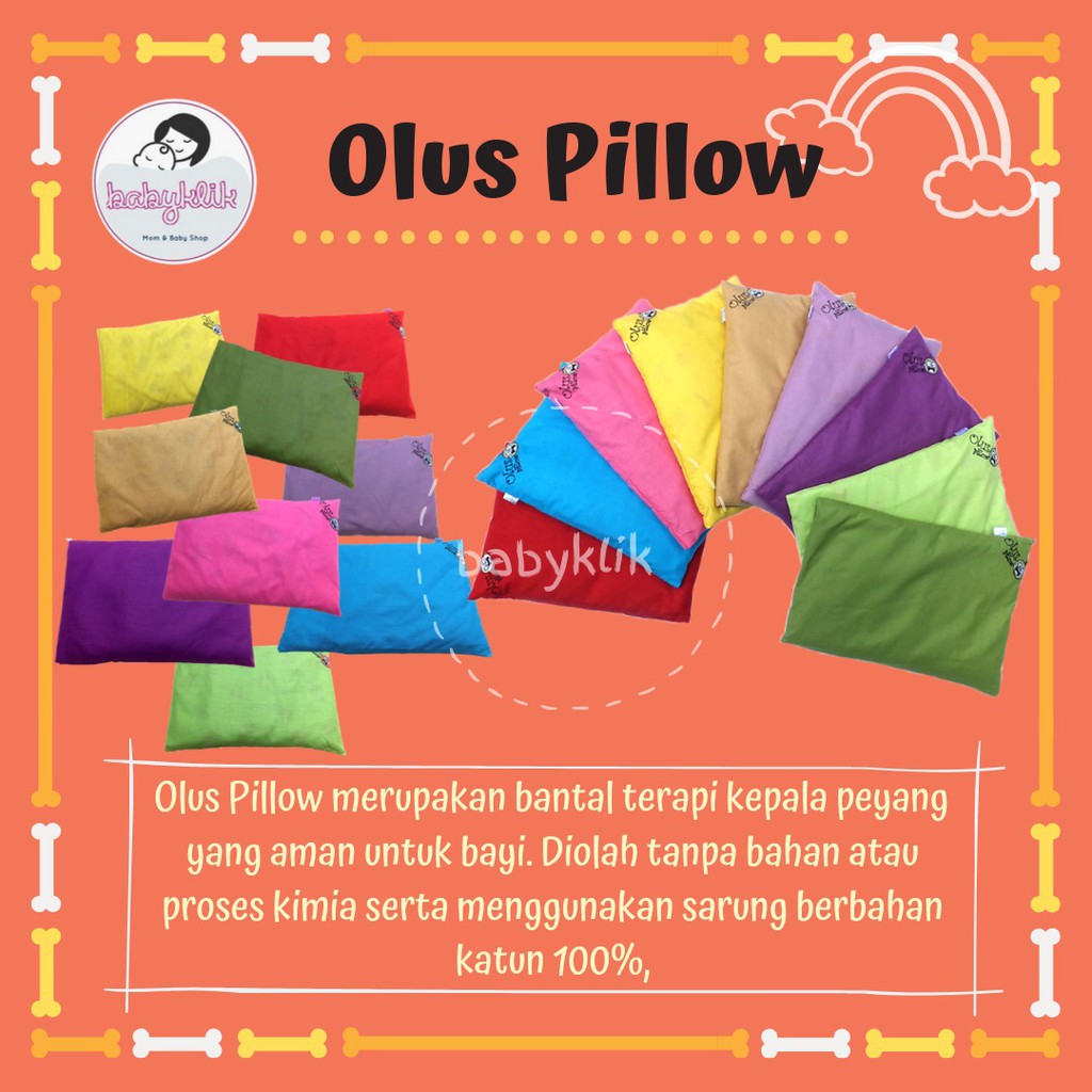 Jual Olus Pillow Bantal Kesehatan Bayi Anti Peyang | Shopee Indonesia