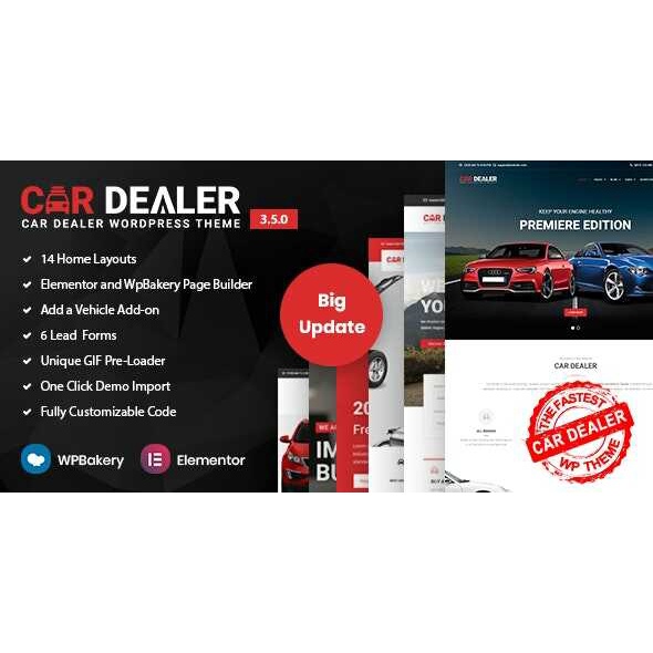 Jual Car Dealer Theme – Automotive Responsive WordPress Websites ...