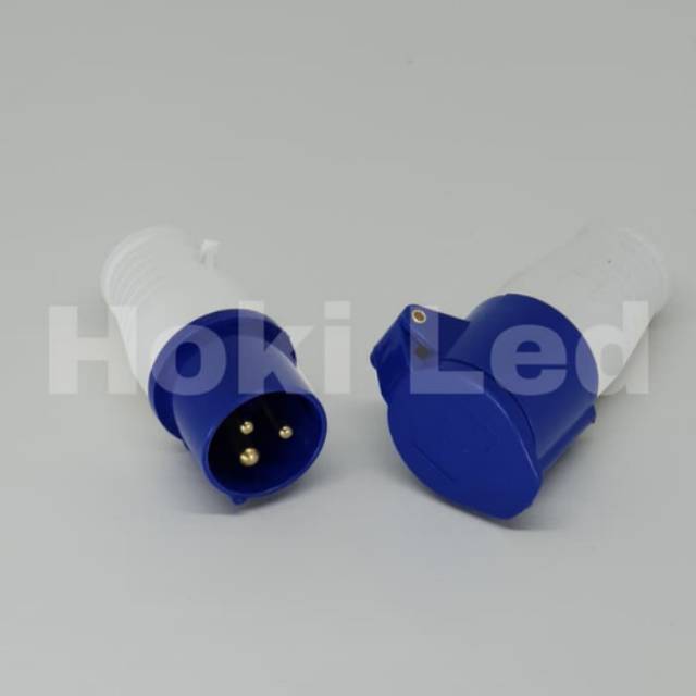 Jual Socket 3 Pin 16A 220V Mobile Mounting Steker Industrial Socket CEE ...