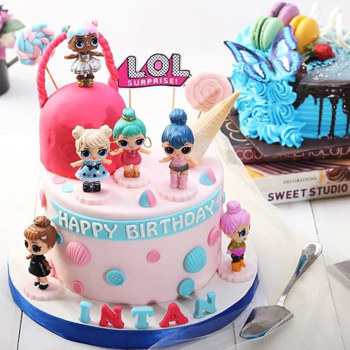Jual Lol Surprise / Kue Ulang Tahun Diameter 20 Cm Murah Dan Enak