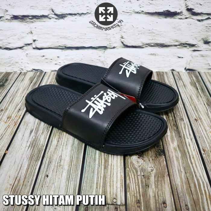 nike stussy flip flops