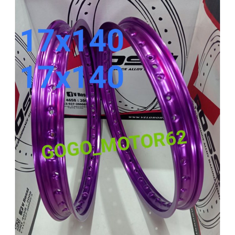 Jual Velg Pelak Pelek Jeruji Jari Jari Vrossi Wm Ring Lebar X Violet Ungu Sepasang