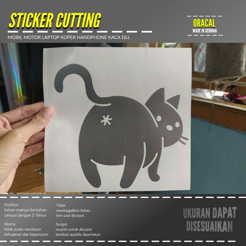 Jual STIKER KUCING 4 STICKER CUTTING CUSTOM TRANSPARAN LOGO | Shopee ...