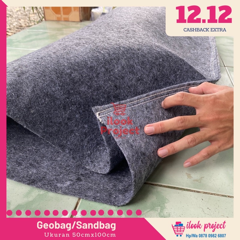 Jual geobag sandbag geotextile bag container bag karung pasir tebal dan ...