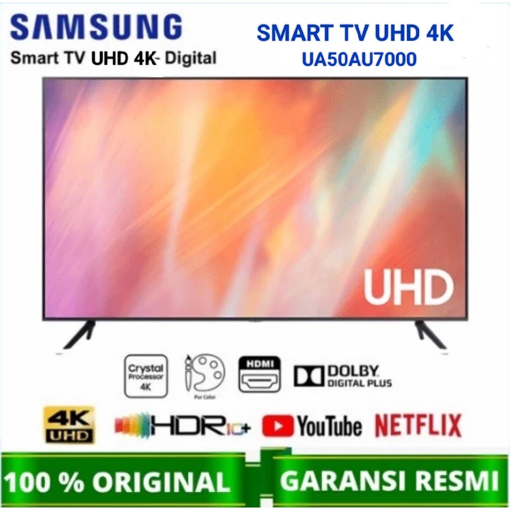 Jual Samsung tv Crystal UHD 4K Smart tv 50 inch | Shopee Indonesia