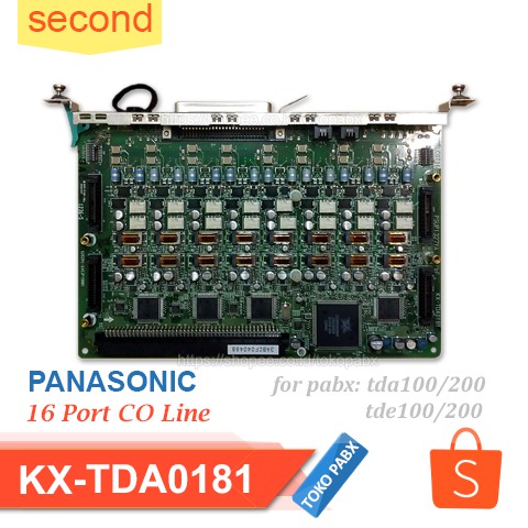Jual KX-TDA0181 Expand Card 16 Port CO Line Pabx Panasonic Second ...