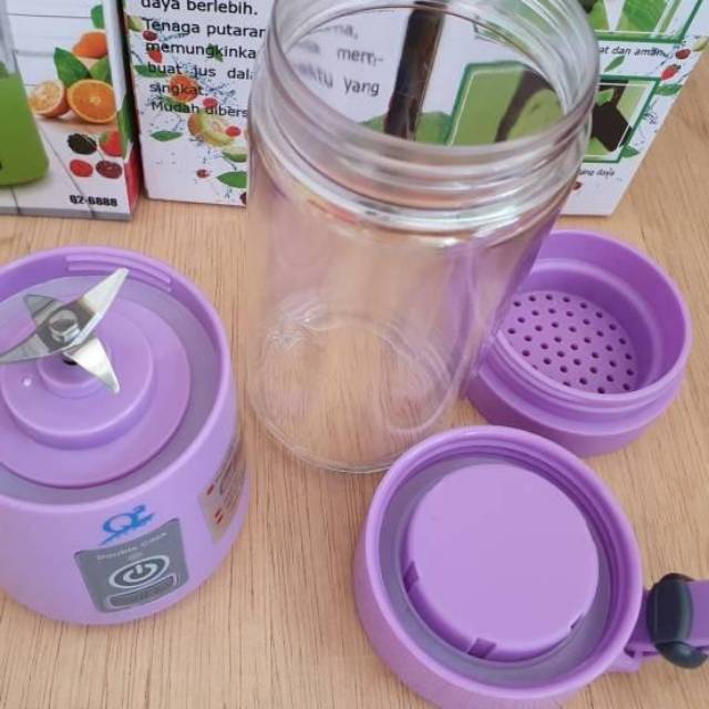Jual Blender Portable Blender Mini Usb Q2 6888 Kapasitas 350ml Shopee