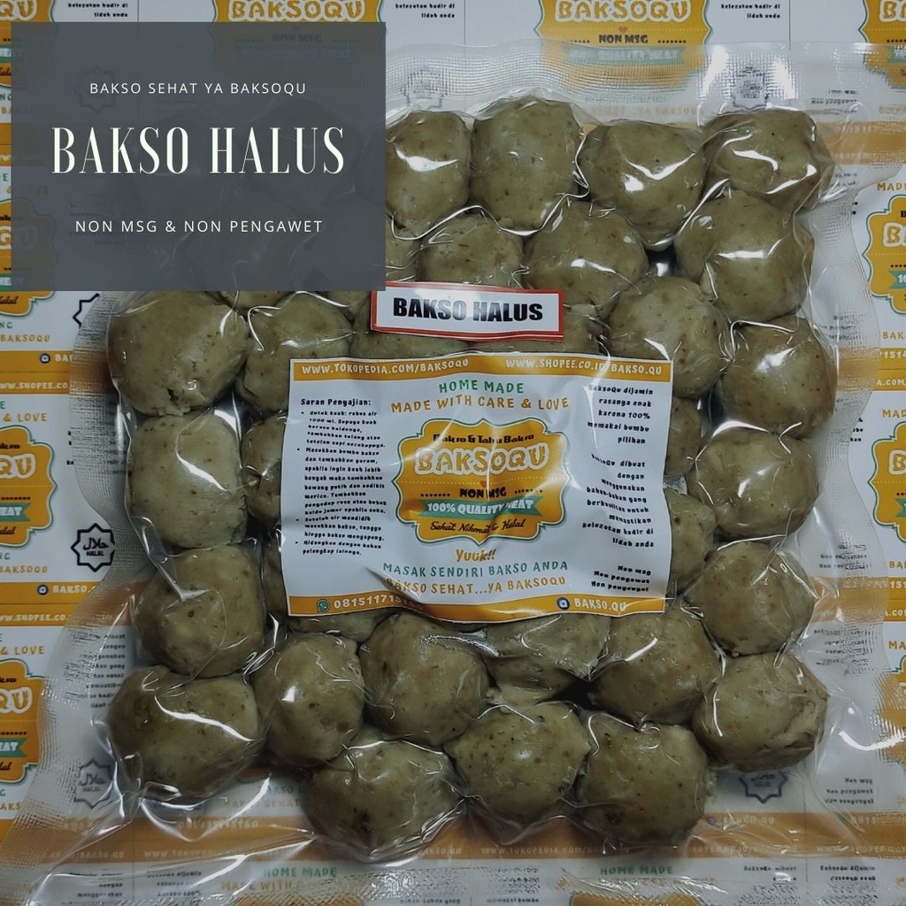 Jual Bakso Halus Baksoqu Non Msg Pengawet Shopee Indonesia