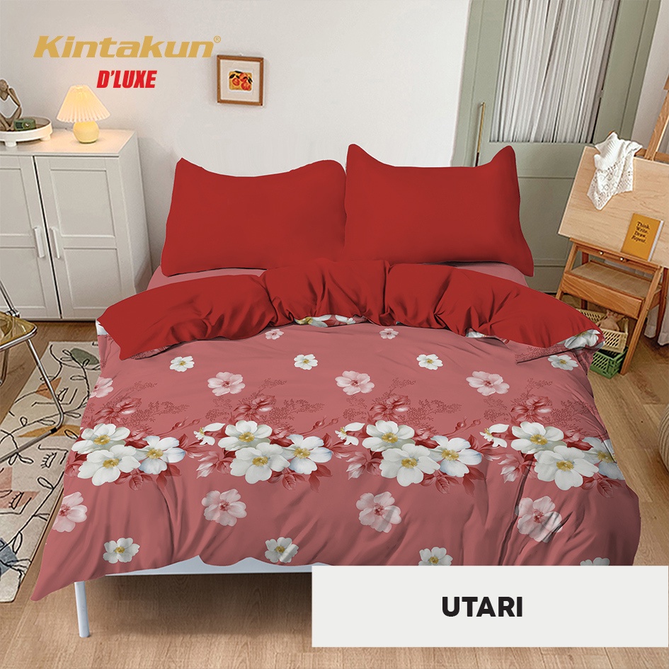 Jual Kintakun Bed Cover Set Sprei Fitted 160 Queen Dluxe Nirmana ...