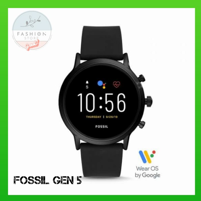 Jual Codes0X 19 Fossil Smartwatch Gen 5 Ftw4025 Carlyle Black Silicone Jam Tangan Pria Shopee Indonesia