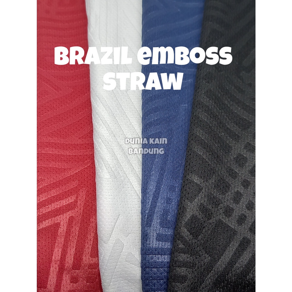 Jual Bahan Kain Drifit Brazil Emboss Straw Dryfit | Shopee Indonesia