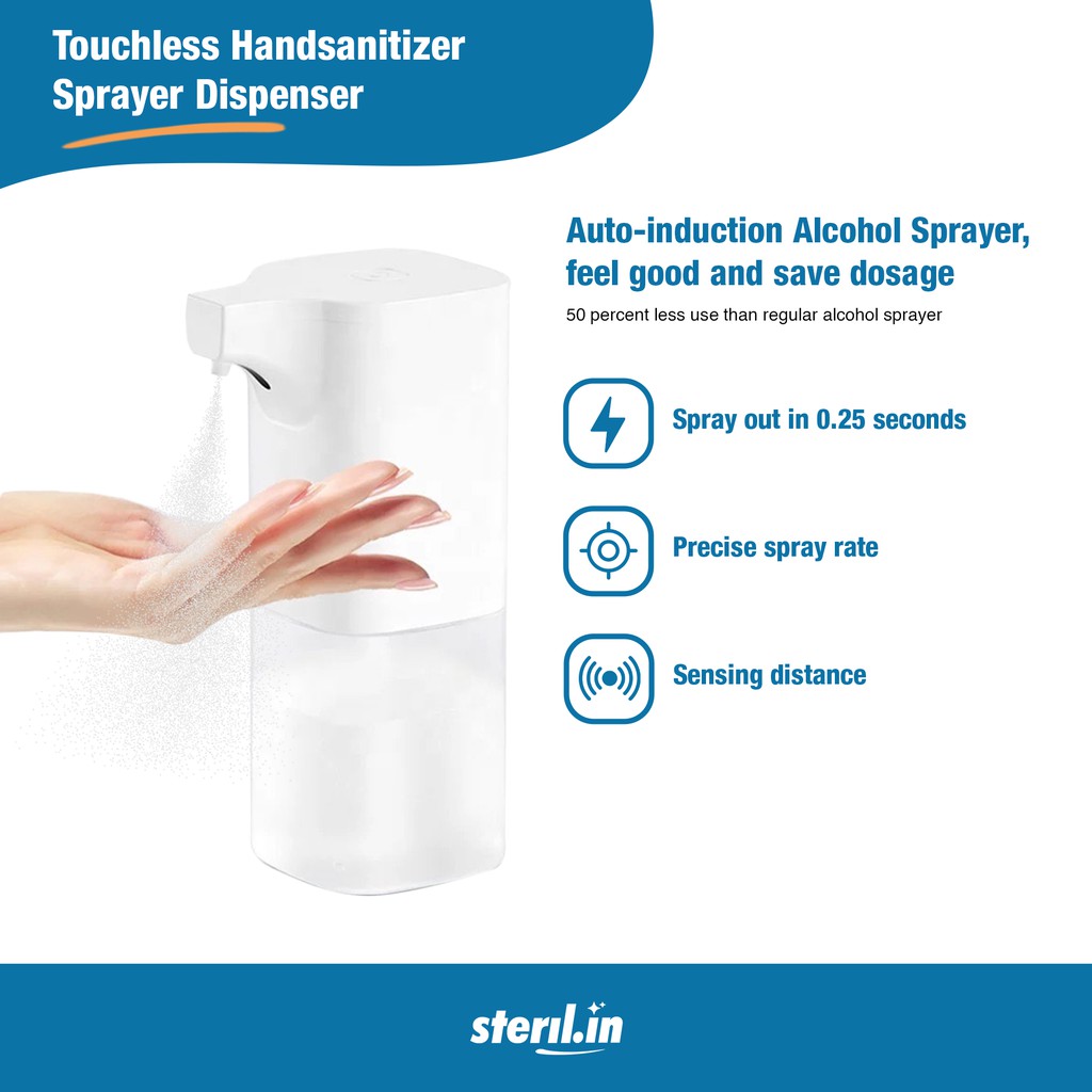 Jual TOUCHLESS HAND SANITIZER AUTOMATIC SPRAYER DISPENSER SENSOR ...
