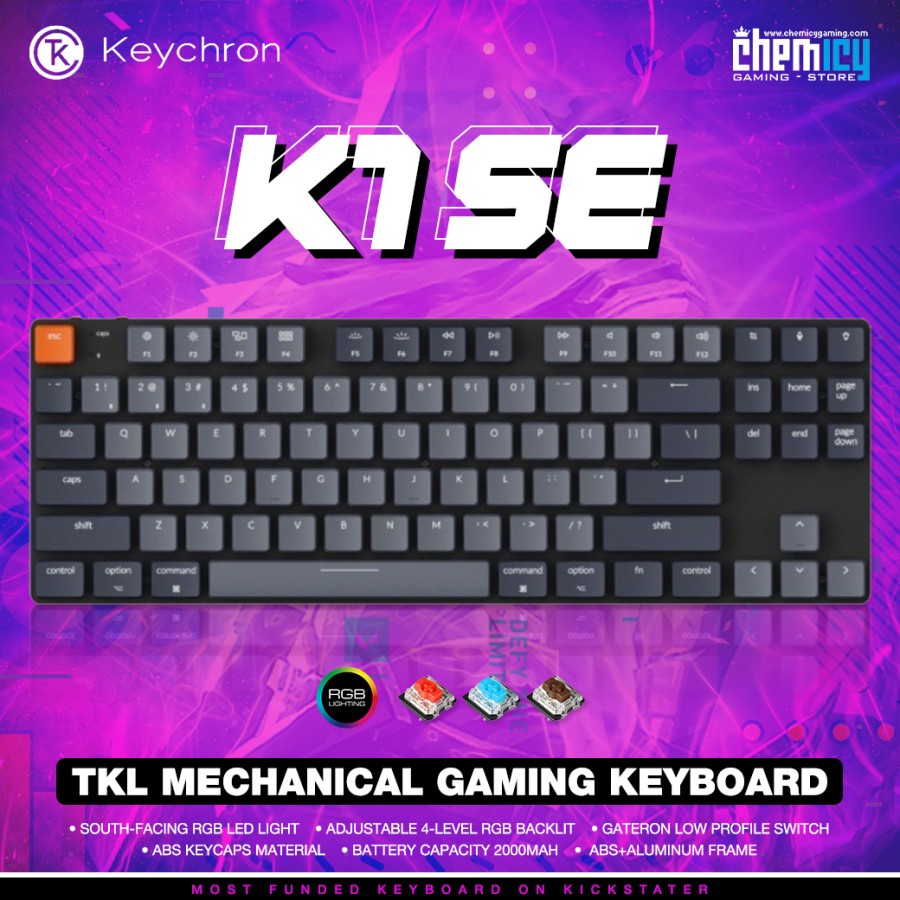 Jual Keychron K1 SE RGB 80 TKL Hotswap Mechanical Gaming Keyboard