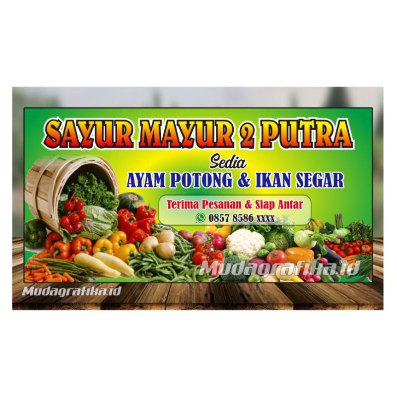 Jual Spanduk Sayuran Sayur Mayur 150x80 Shopee Indonesia