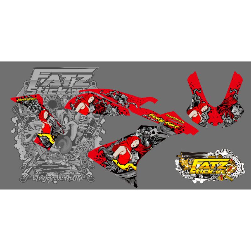 Jual STICKER R15 V3 STRIPING FULLBODY DECAL SEXY GIRL / STICKER VARIASI ...