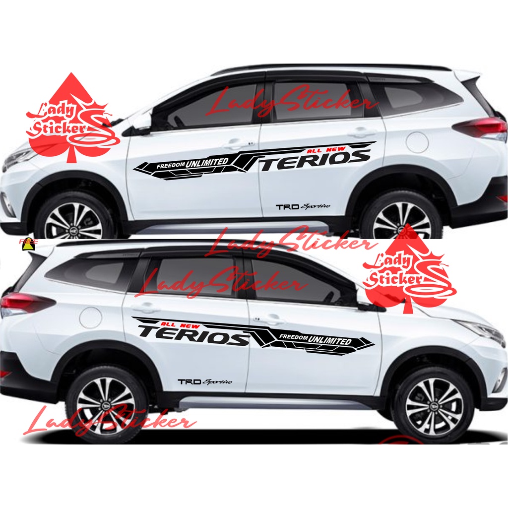 Jual STICKER STIKER MOBIL ALL NEW TERIOS STICKER LIST MOBIL DAIHATSU ...