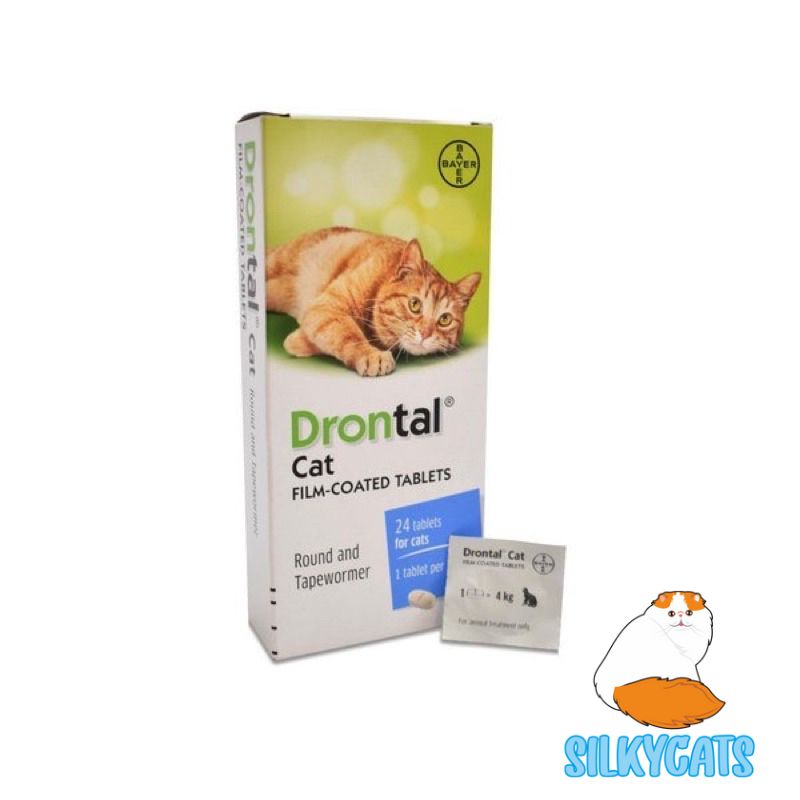 Jual Drontal cat satuan. Obat cacing kucing drontal asli bayer elanco