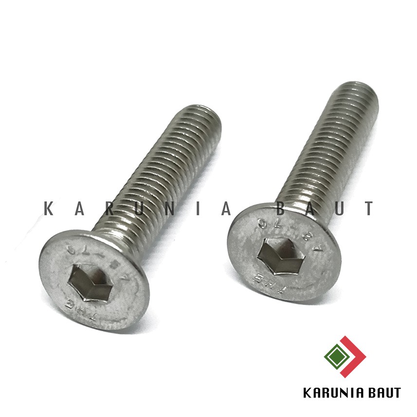 Jual BAUT JFL VERSENG M5 STAINLESS STEEL DIAMETER DRAT 5 MM PITCH DRAT ...