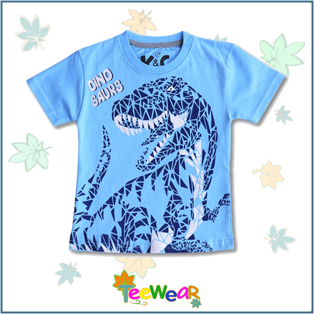 Little M Dino Kaos Lengan Pendek Anak Laki-laki