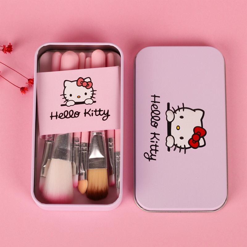 Jual Kuas Set Hello Kitty Kaleng Hitam / HELLO KITTY BRUSH HITAM ...