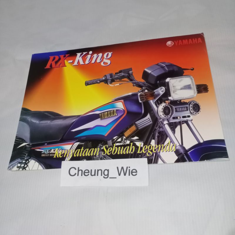 Jual Poster Jadul Antik Brosur Yamaha RX King old Energy Induction 1993 ungu Shopee Indonesia