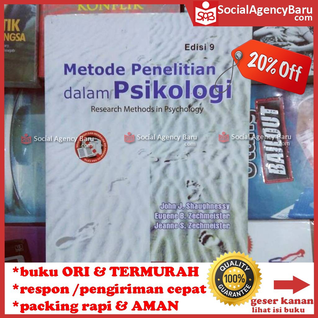 Jual Metode Penelitian Dalam Psikologi Edisi 9 John J.Shaughnessy Shopee Indonesia