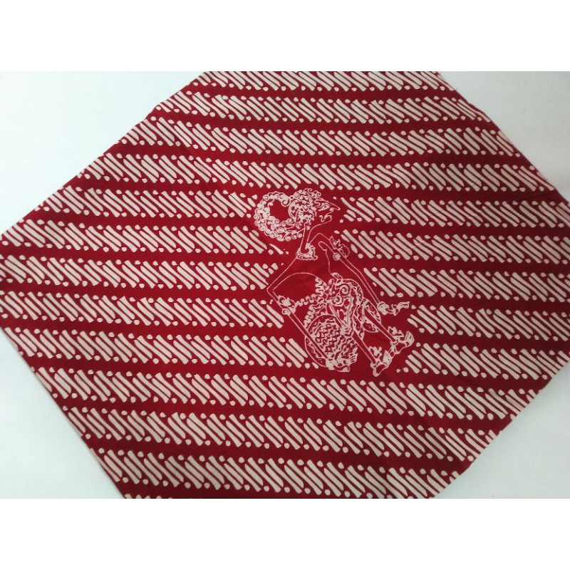 Jual Kain Batik Cap Sewarna Jogja Parang Klitik Wayang Merah Shopee Indonesia