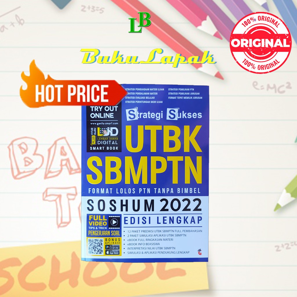 Jual BUKU SBMPTN 2022 SOSHUM STRATEGI SUKSES UTBK SBMPTN SOSHUM 2022