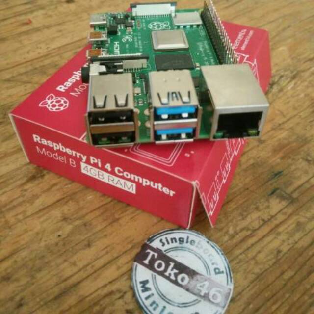 Jual MiniPC Komputer Mini Raspberry Pi 4 Computer Model B 4GB 4 GB RAM ...