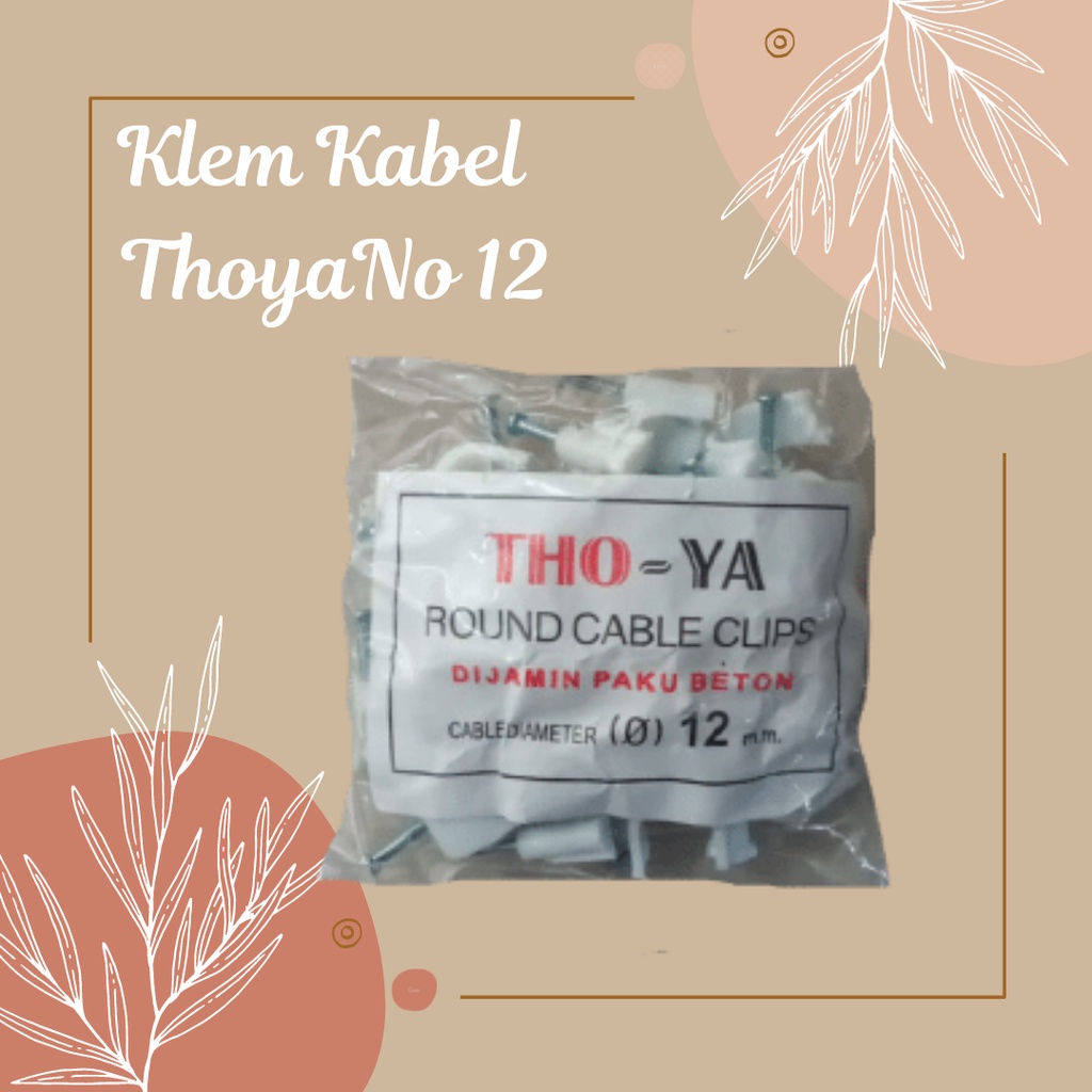 Jual Klem kabel Plastik thoya klem kabel listrik klem kabel tembok per ...