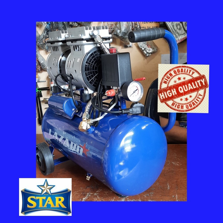 Jual Garansi kompresor angin Lazaro Japan 0.75 hp 3/4 pk oilless 550 w ...