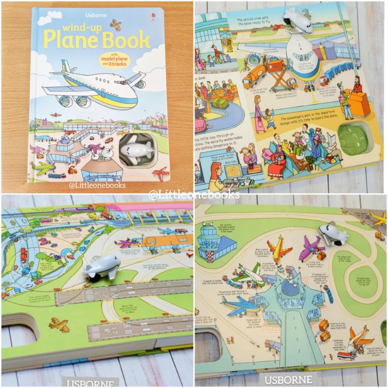 Wind-up Plane Book - Libro Con Aereo A Carica Manuale Usborne - Foto 2