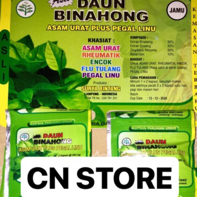 Jual Kapsul Daun Binahong Asli Shopee Indonesia