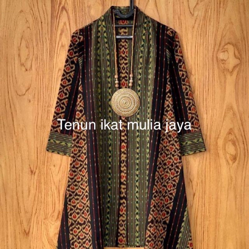Jual [READY] 8 motif Long outer batik tenun ethnic rote salur palu ...