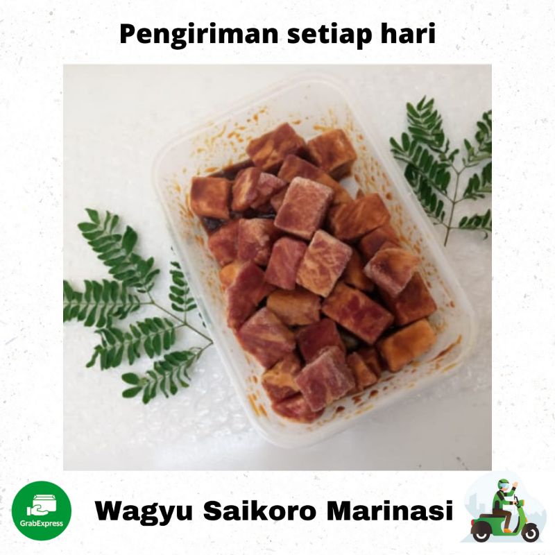 Jual Wagyu Beef Saikoro Marinasi Bbq Wagyu Meltik Cube Daging Sapi Import Saikoro Beef