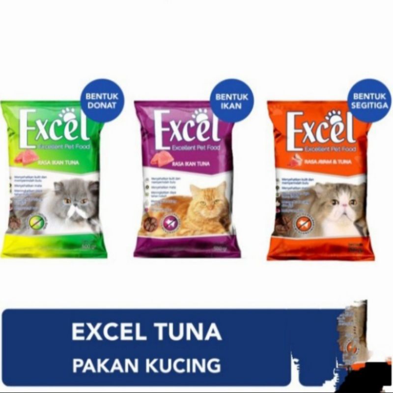 Jual Excel Cat Food Adult 500gr Kucing REPACK | Shopee Indonesia