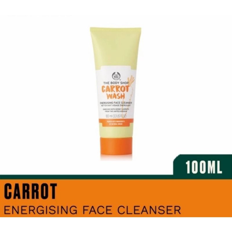 Jual ORIGINAL THE BODY SHOP CARROT WASH ENERGISING FACE CLEANSER 100 ML ...