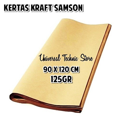 Jual Kertas Samson Cokelat Premium Kertas Kraft Paper 125 Gr 90 X 120