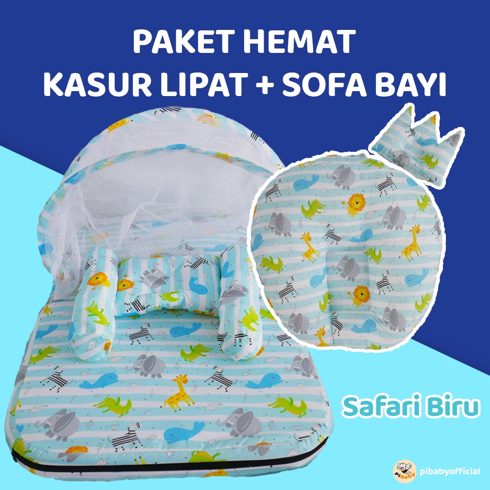 Jual Paket Hemat Kasur Lipat Kelambu Fullset Dan Sofa Bayi In Free Bantal Guling Dan