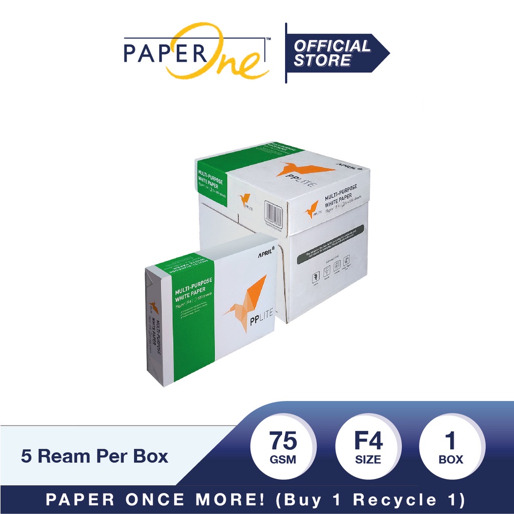 PP Lite Kertas F4 75gr Copier 1 Box (2500 lembar) Kertas HVS F4 Kertas Fotocopy (4)