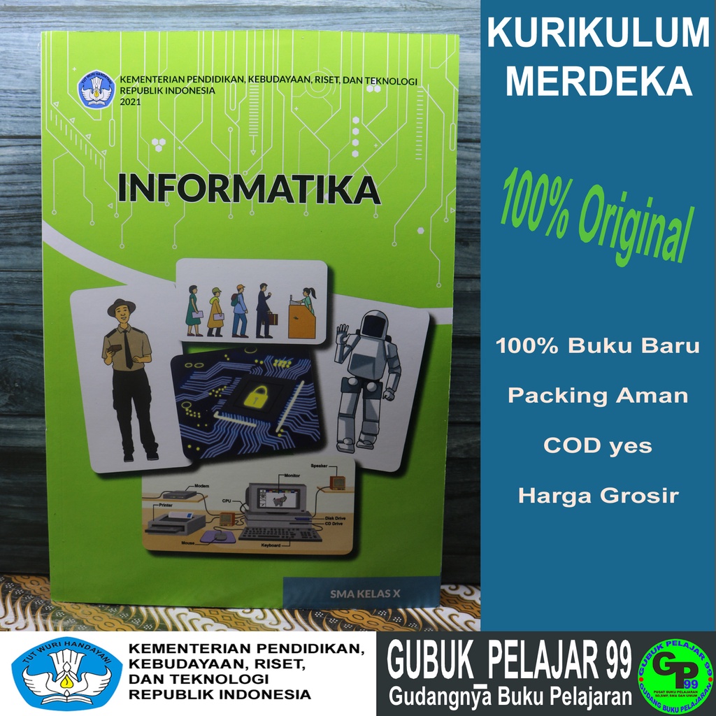 Jual Buku Paket Siswa INFORMATIKA Untuk Kelas 10 /X SMA/SMK Kurikulum ...