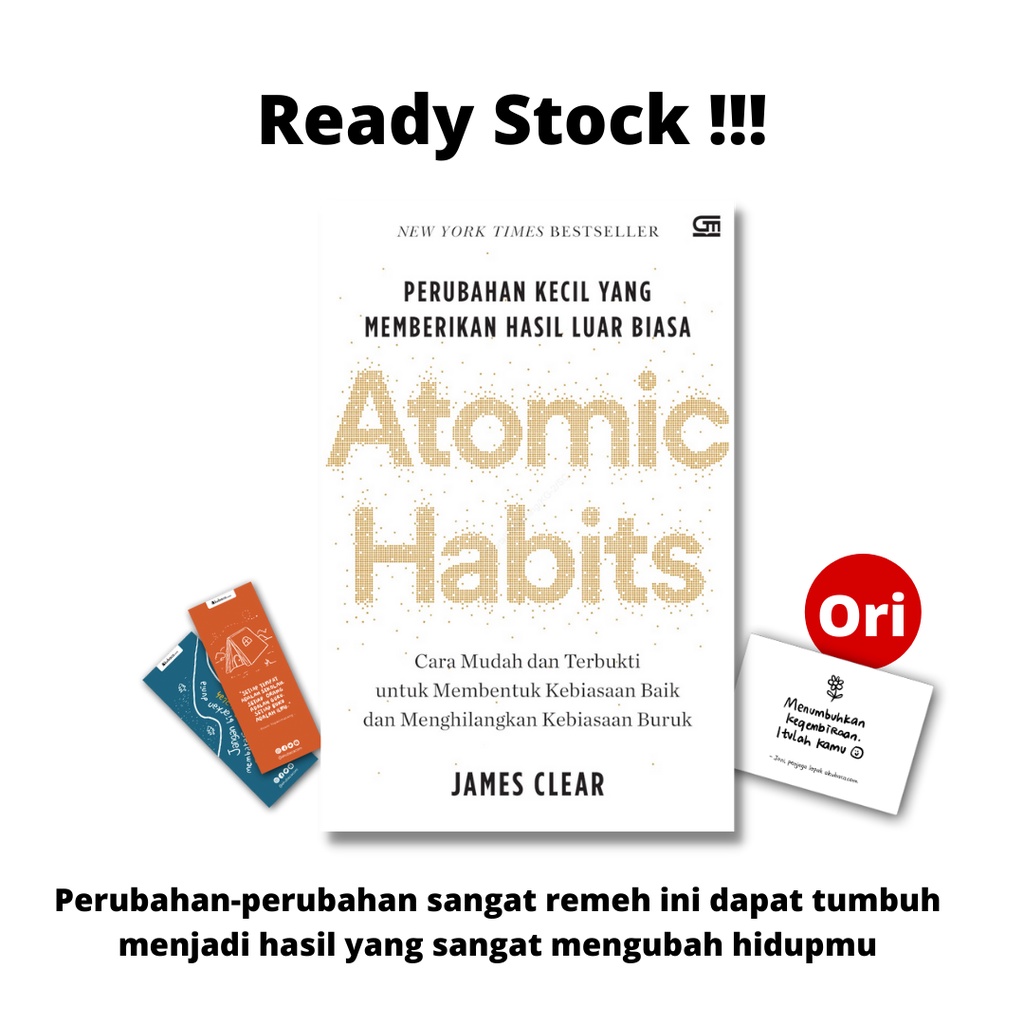 Jual Buku Atomic Habits: Perubahan Kecil Yang Memberikan Hasil Luar ...