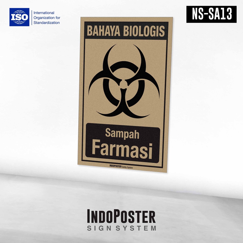 Jual Stiker Safety Sign Rambu K3 ISO Sampah Medis Farmasi | Shopee ...