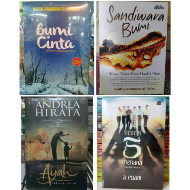 Jual NOVEL BUMI CINTA AYAH SANDIWARA BUMI NEGERI 5 MENARA | Shopee ...