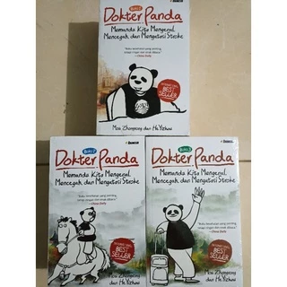 OBRAL BUKU DOKTER PANDA SERI 1-2-3 / ORIGINAL / MEMANDU KITA MENGENAL. MENCEGAH. DAN MENGATASI STROKE / MOU ZHONGRONG DAN HE YIZHOU
